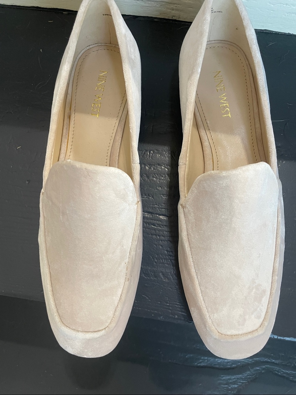 Nine West shell pink Suede Loafers